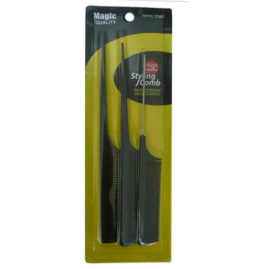 MAGIC- STYLING COMB 3PCS BLACK