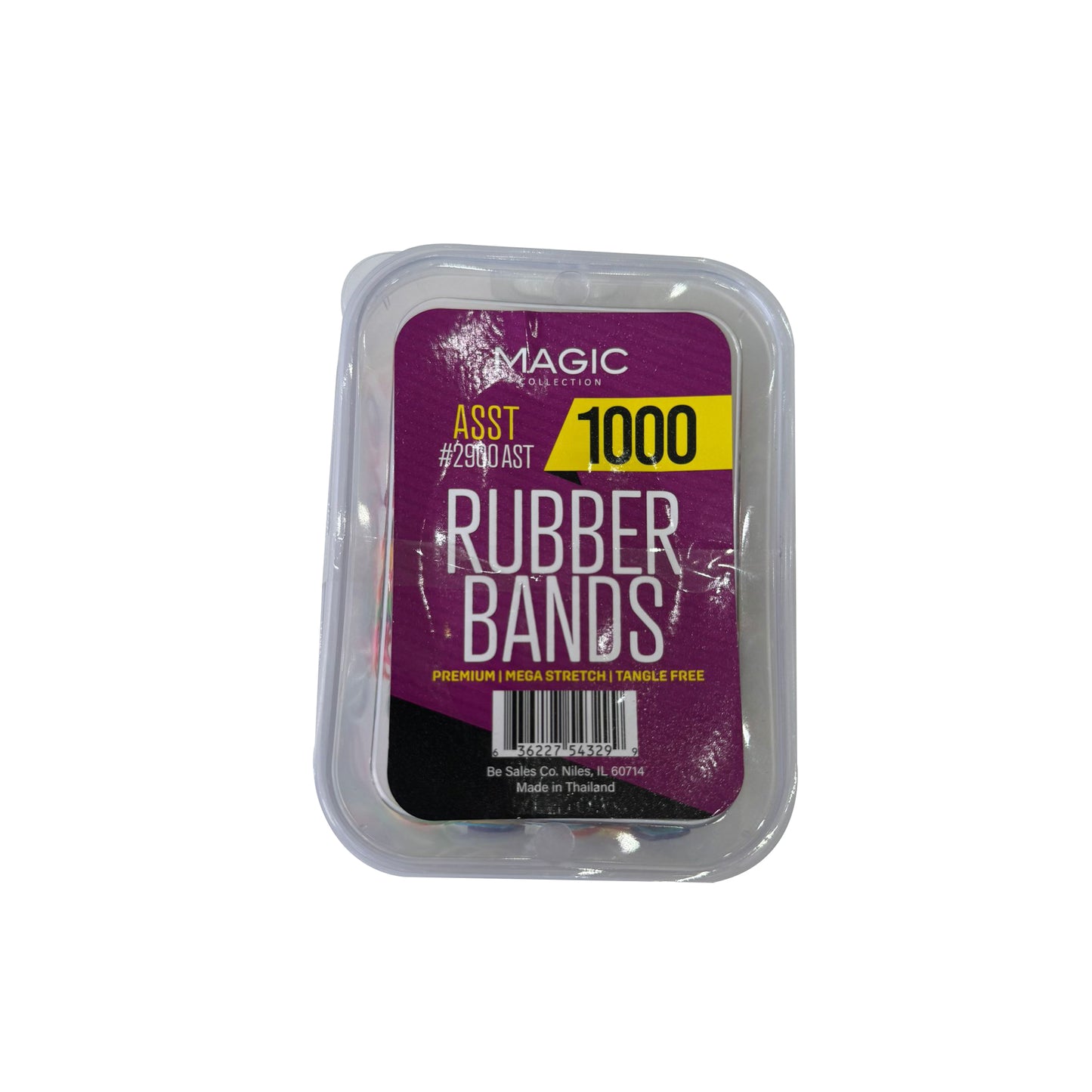 MA 2900AST MAGIC ASSORTED RUBBER BANDS 1000 PC