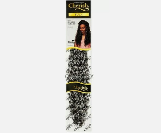 Cherish Bulk Synthetic Long Curly Hair Extension Braid - Spanish Curl 22 Inch No. 51