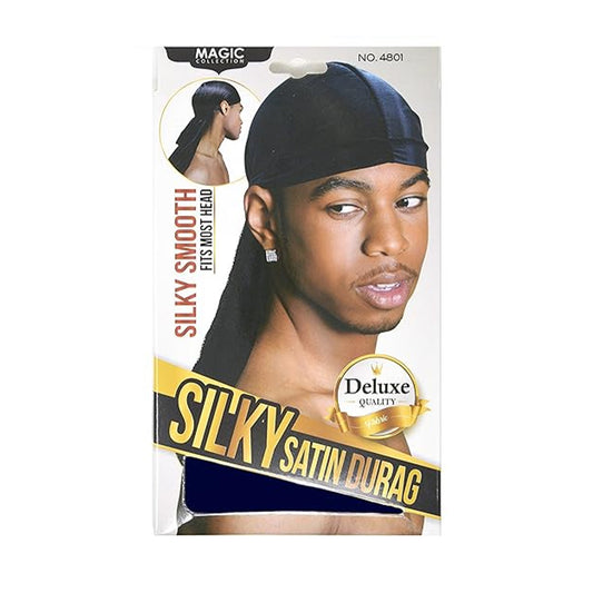 MAGIC SILKY SATIN DURAG NAVY BLUE MA4801NAV