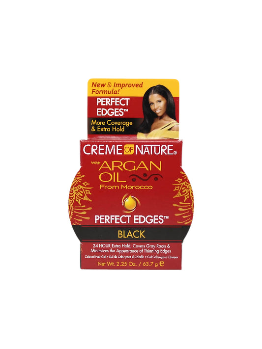 Cream of Nature Argan Perfect Edges Jar 2.5oz Black