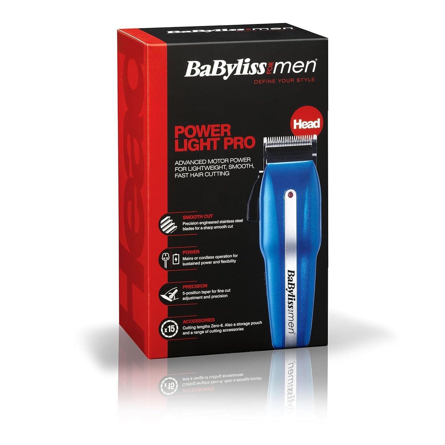 BABYLISS FOR MEN POWERLIGHT PRO CLIPPER 7498CU