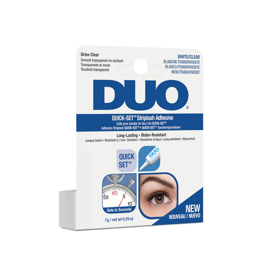 DUO QUICK SET STRIPLASH ADHESIVE 7G WHITE CLEAR