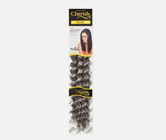 CHERISH SYNTHETIC BULK CROCHET CURLY HAIR EXTENSION BRAIDS - DEEP TWIST 22 INCH No. 51