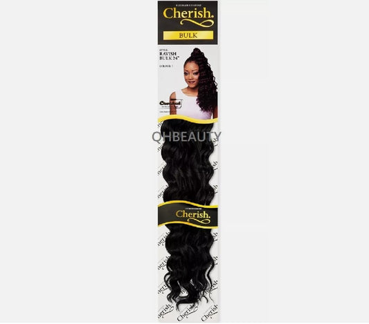 CHERISH SYNTHETIC CROCHET LONG CURLY HAIR EXTENSION BRAIDS - RAVISH 24 inch No. 1