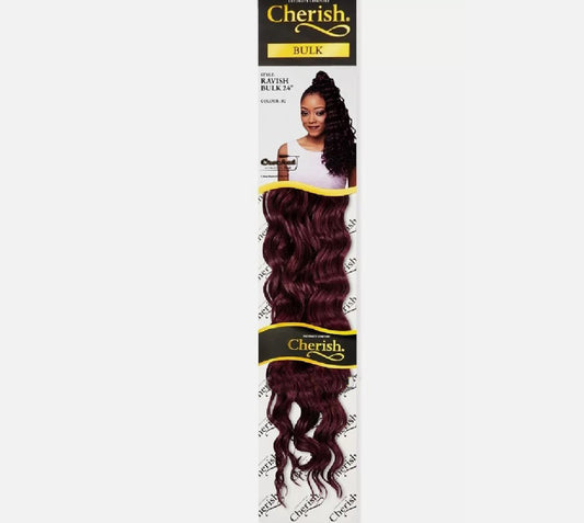 CHERISH SYNTHETIC CROCHET LONG CURLY HAIR EXTENSION BRAIDS - RAVISH 24 inch No. BG