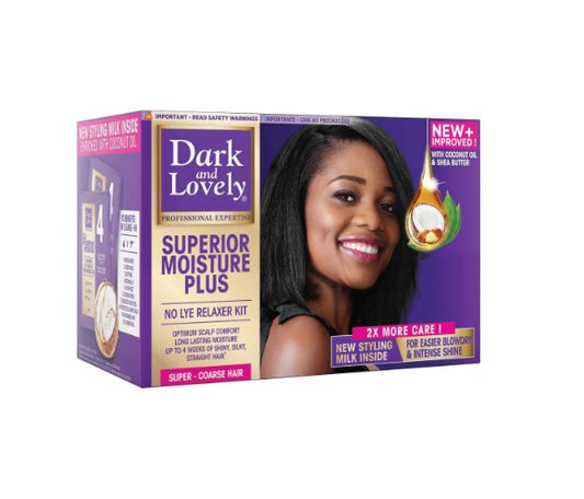 SUPERIOR MOISTURE PLUS NO LYE RELAXER KIT SUPER