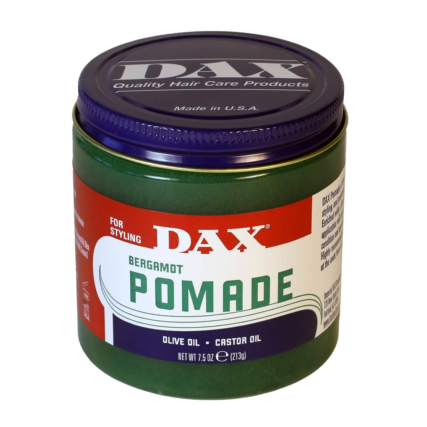 DAX Pomade Compounded With Vegetable Oils, 7.5