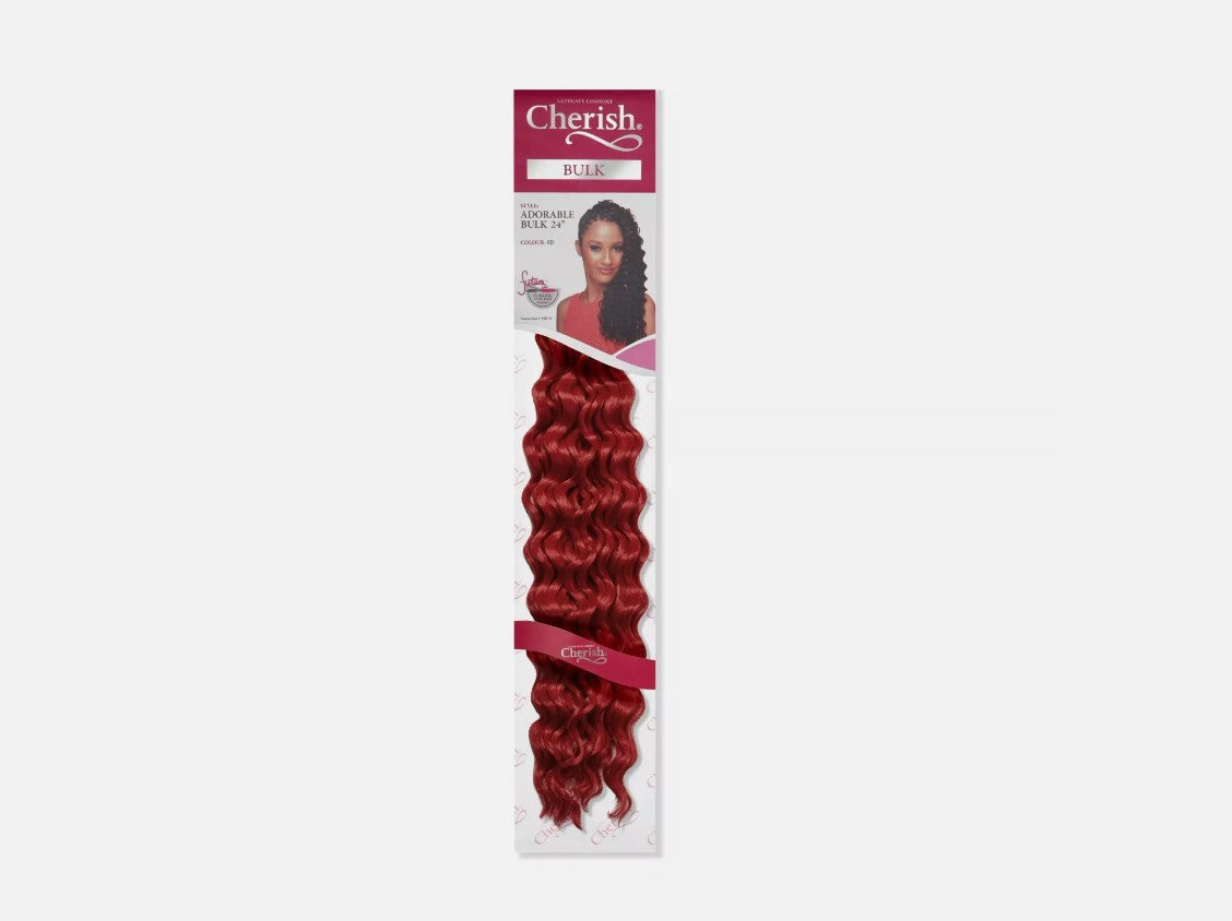 Cherish Synthetic Crochet Braid Curly Hair Extension Style - Adorable Bulk 24"